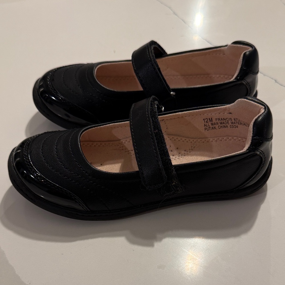 Kelly & Katie Black Kids Mary Jane Shoes
